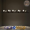 GloboStar® ALFREDA 01242 Μοντέρνο Κρεμαστό Φωτιστικό Οροφής Πολύφωτο Μαύρο Μεταλλικό Ράγα Μ140 x Π18 x Υ100cm GloboStar® ALFREDA 01242 Μοντέρνο Κρεμαστό Φωτιστικό Οροφής Πολύφωτο Μαύρο Μεταλλικό Ράγα Μ140 x Π18 x Υ100cm