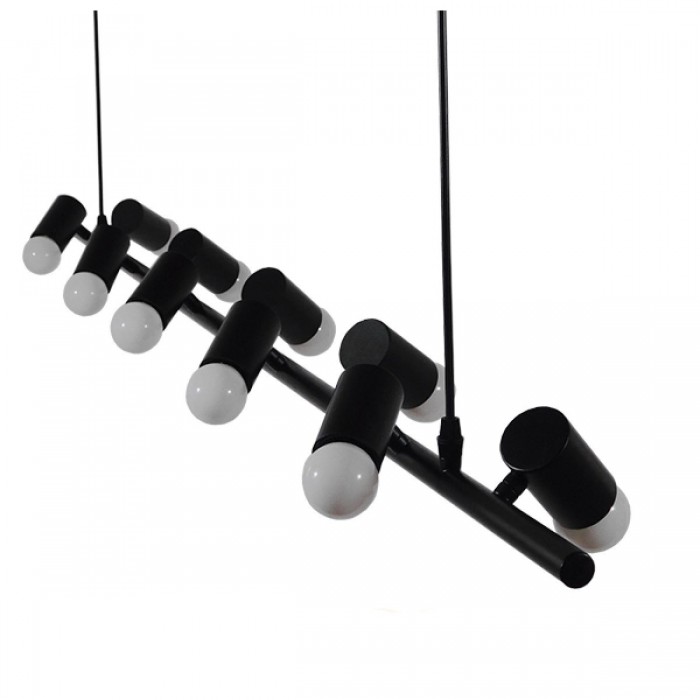GloboStar® ALFREDA 01242 Μοντέρνο Κρεμαστό Φωτιστικό Οροφής Πολύφωτο Μαύρο Μεταλλικό Ράγα Μ140 x Π18 x Υ100cm GloboStar® ALFREDA 01242 Μοντέρνο Κρεμαστό Φωτιστικό Οροφής Πολύφωτο Μαύρο Μεταλλικό Ράγα Μ140 x Π18 x Υ100cm