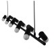 GloboStar® ALFREDA 01242 Μοντέρνο Κρεμαστό Φωτιστικό Οροφής Πολύφωτο Μαύρο Μεταλλικό Ράγα Μ140 x Π18 x Υ100cm GloboStar® ALFREDA 01242 Μοντέρνο Κρεμαστό Φωτιστικό Οροφής Πολύφωτο Μαύρο Μεταλλικό Ράγα Μ140 x Π18 x Υ100cm