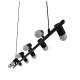GloboStar® ALFREDA 01242 Μοντέρνο Κρεμαστό Φωτιστικό Οροφής Πολύφωτο Μαύρο Μεταλλικό Ράγα Μ140 x Π18 x Υ100cm GloboStar® ALFREDA 01242 Μοντέρνο Κρεμαστό Φωτιστικό Οροφής Πολύφωτο Μαύρο Μεταλλικό Ράγα Μ140 x Π18 x Υ100cm