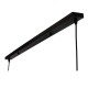 GloboStar® ALFREDA 01242 Μοντέρνο Κρεμαστό Φωτιστικό Οροφής Πολύφωτο Μαύρο Μεταλλικό Ράγα Μ140 x Π18 x Υ100cm GloboStar® ALFREDA 01242 Μοντέρνο Κρεμαστό Φωτιστικό Οροφής Πολύφωτο Μαύρο Μεταλλικό Ράγα Μ140 x Π18 x Υ100cm