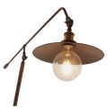 GloboStar® SILENE 01243 Vintage Φωτιστικό Δαπέδου Μονόφωτο 1 x E27 Χάλκινο Μεταλλικό Καμπάνα D30 x H194cm