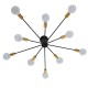 GloboStar® OLINDA 01244 Μοντέρνο Industrial Φωτιστικό Οροφής Πολύφωτο Μαύρο Μεταλλικό Φ95 x Y17cm GloboStar® OLINDA 01244 Μοντέρνο Industrial Φωτιστικό Οροφής Πολύφωτο Μαύρο Μεταλλικό Φ95 x Y17cm