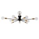 GloboStar® OLINDA 01244 Μοντέρνο Industrial Φωτιστικό Οροφής Πολύφωτο Μαύρο Μεταλλικό Φ95 x Y17cm GloboStar® OLINDA 01244 Μοντέρνο Industrial Φωτιστικό Οροφής Πολύφωτο Μαύρο Μεταλλικό Φ95 x Y17cm