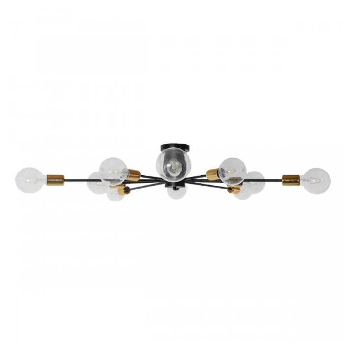 GloboStar® OLINDA 01244 Μοντέρνο Industrial Φωτιστικό Οροφής Πολύφωτο Μαύρο Μεταλλικό Φ95 x Y17cm GloboStar® OLINDA 01244 Μοντέρνο Industrial Φωτιστικό Οροφής Πολύφωτο Μαύρο Μεταλλικό Φ95 x Y17cm