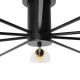 GloboStar® OLINDA 01244 Μοντέρνο Industrial Φωτιστικό Οροφής Πολύφωτο Μαύρο Μεταλλικό Φ95 x Y17cm GloboStar® OLINDA 01244 Μοντέρνο Industrial Φωτιστικό Οροφής Πολύφωτο Μαύρο Μεταλλικό Φ95 x Y17cm