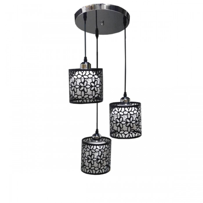 GloboStar® RAINELDA 01246 Μοντέρνο Κρεμαστό Φωτιστικό Οροφής Τρίφωτο 3 x E27 Μαύρο Μεταλλικό Πλέγμα με Λευκό Γυαλί Φ40 x Y19cm GloboStar® RAINELDA 01246 Μοντέρνο Κρεμαστό Φωτιστικό Οροφής Τρίφωτο 3 x E27 Μαύρο Μεταλλικό Πλέγμα με Λευκό Γυαλί Φ40 x Y19cm