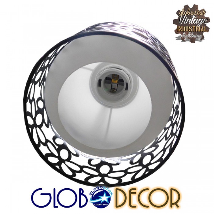 GloboStar® RAINELDA 01246 Μοντέρνο Κρεμαστό Φωτιστικό Οροφής Τρίφωτο 3 x E27 Μαύρο Μεταλλικό Πλέγμα με Λευκό Γυαλί Φ40 x Y19cm GloboStar® RAINELDA 01246 Μοντέρνο Κρεμαστό Φωτιστικό Οροφής Τρίφωτο 3 x E27 Μαύρο Μεταλλικό Πλέγμα με Λευκό Γυαλί Φ40 x Y19cm