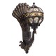 GloboStar® CORNELIA 01250 Vintage Φωτιστικό Τοίχου Απλίκα Μονόφωτο Καφέ Σκούρο Μεταλλικό Πλέγμα με Γυαλί Μ20 x Π32 x Υ55cm GloboStar® CORNELIA 01250 Vintage Φωτιστικό Τοίχου Απλίκα Μονόφωτο Καφέ Σκούρο Μεταλλικό Πλέγμα με Γυαλί Μ20 x Π32 x Υ55cm