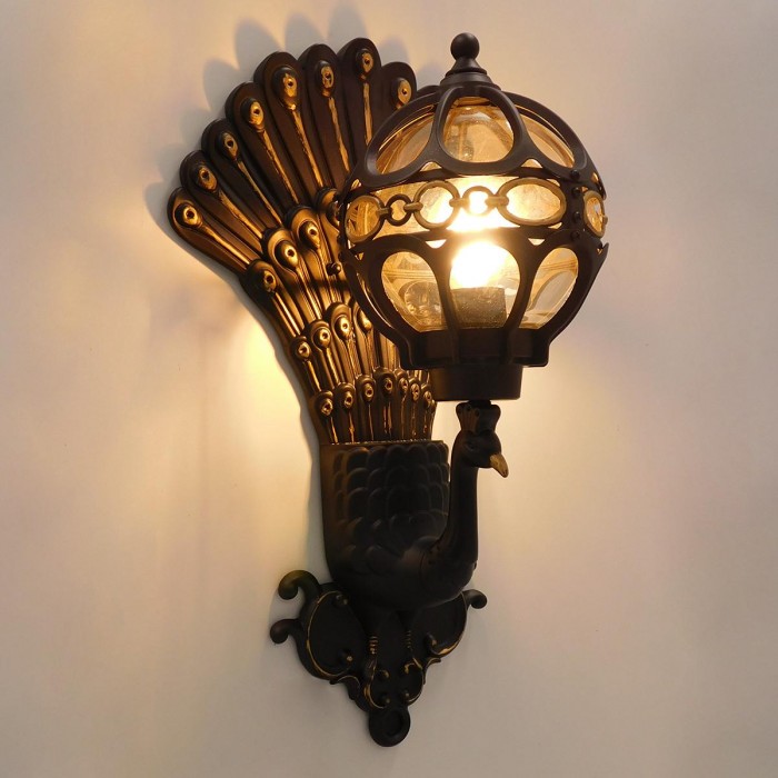 GloboStar® CORNELIA 01250 Vintage Φωτιστικό Τοίχου Απλίκα Μονόφωτο Καφέ Σκούρο Μεταλλικό Πλέγμα με Γυαλί Μ20 x Π32 x Υ55cm GloboStar® CORNELIA 01250 Vintage Φωτιστικό Τοίχου Απλίκα Μονόφωτο Καφέ Σκούρο Μεταλλικό Πλέγμα με Γυαλί Μ20 x Π32 x Υ55cm