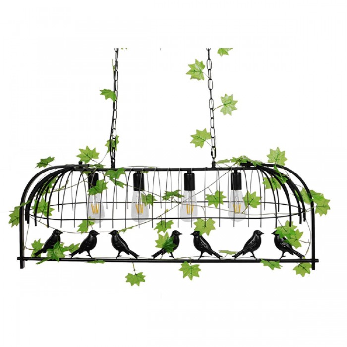 GloboStar® NEST 01255 Vintage Industrial Κρεμαστό Φωτιστικό Οροφής Πολύφωτο 4 x E27 Mαύρο Μεταλλικό Πλέγμα Μ105 x Π36.5 x Y37cm GloboStar® NEST 01255 Vintage Industrial Κρεμαστό Φωτιστικό Οροφής Πολύφωτο 4 x E27 Mαύρο Μεταλλικό Πλέγμα Μ105 x Π36.5 x Y37cm