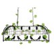 GloboStar® NEST 01255 Vintage Industrial Κρεμαστό Φωτιστικό Οροφής Πολύφωτο 4 x E27 Mαύρο Μεταλλικό Πλέγμα Μ105 x Π36.5 x Y37cm GloboStar® NEST 01255 Vintage Industrial Κρεμαστό Φωτιστικό Οροφής Πολύφωτο 4 x E27 Mαύρο Μεταλλικό Πλέγμα Μ105 x Π36.5 x Y37cm