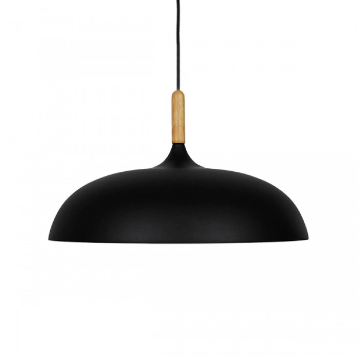 GloboStar® VALLETE BLACK 01258 Μοντέρνο Κρεμαστό Φωτιστικό Οροφής Μονόφωτο 1 x E27 Μαύρο Μεταλλικό Καμπάνα Φ45 x Y27cm GloboStar® VALLETE BLACK 01258 Μοντέρνο Κρεμαστό Φωτιστικό Οροφής Μονόφωτο 1 x E27 Μαύρο Μεταλλικό Καμπάνα Φ45 x Y27cm