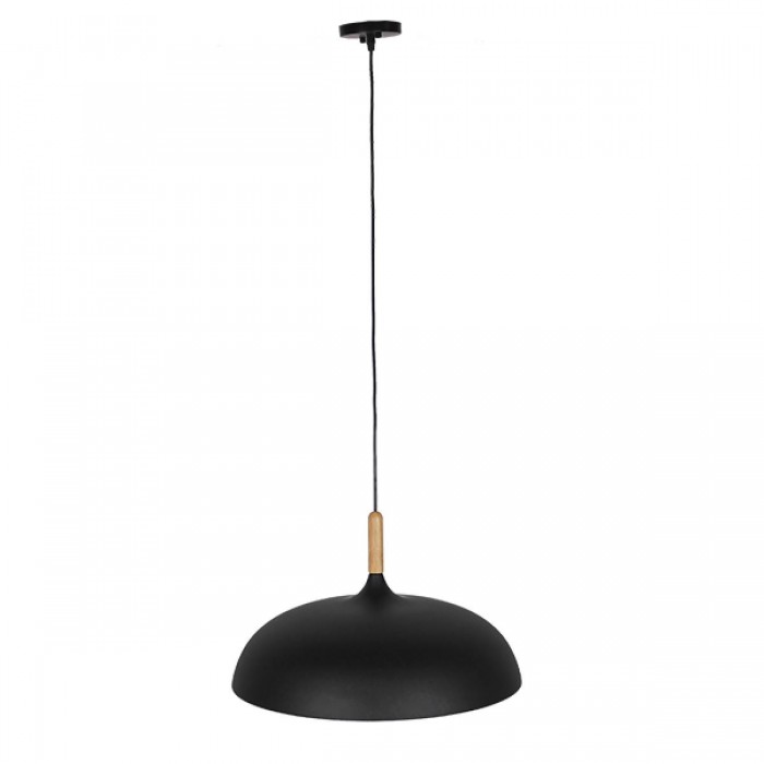 GloboStar® VALLETE BLACK 01258 Μοντέρνο Κρεμαστό Φωτιστικό Οροφής Μονόφωτο 1 x E27 Μαύρο Μεταλλικό Καμπάνα Φ45 x Y27cm GloboStar® VALLETE BLACK 01258 Μοντέρνο Κρεμαστό Φωτιστικό Οροφής Μονόφωτο 1 x E27 Μαύρο Μεταλλικό Καμπάνα Φ45 x Y27cm