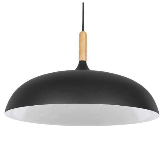 GloboStar® VALLETE BLACK 01258 Μοντέρνο Κρεμαστό Φωτιστικό Οροφής Μονόφωτο 1 x E27 Μαύρο Μεταλλικό Καμπάνα Φ45 x Y27cm GloboStar® VALLETE BLACK 01258 Μοντέρνο Κρεμαστό Φωτιστικό Οροφής Μονόφωτο 1 x E27 Μαύρο Μεταλλικό Καμπάνα Φ45 x Y27cm
