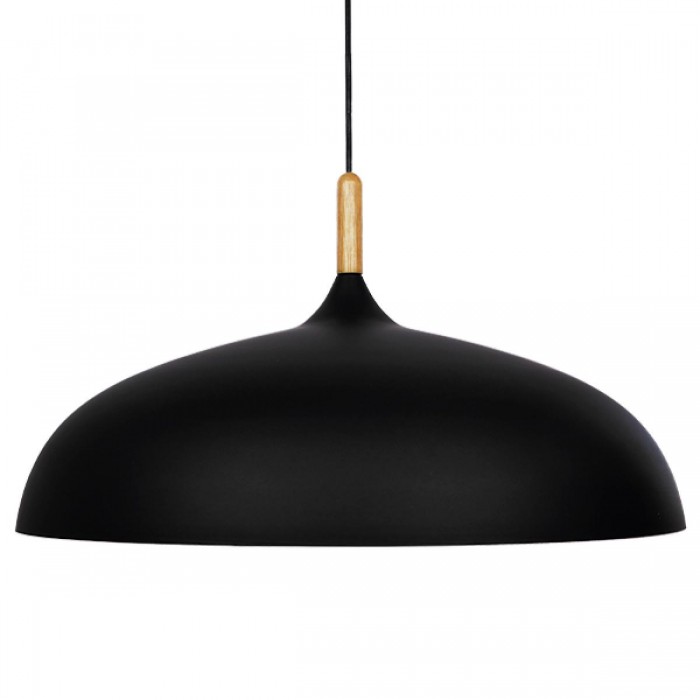 GloboStar® VALLETE BLACK 01259 Μοντέρνο Κρεμαστό Φωτιστικό Οροφής Μονόφωτο 1 x E27 Μαύρο Μεταλλικό Καμπάνα Φ60 x Y35cm GloboStar® VALLETE BLACK 01259 Μοντέρνο Κρεμαστό Φωτιστικό Οροφής Μονόφωτο 1 x E27 Μαύρο Μεταλλικό Καμπάνα Φ60 x Y35cm