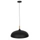 GloboStar® VALLETE BLACK 01259 Μοντέρνο Κρεμαστό Φωτιστικό Οροφής Μονόφωτο 1 x E27 Μαύρο Μεταλλικό Καμπάνα Φ60 x Y35cm GloboStar® VALLETE BLACK 01259 Μοντέρνο Κρεμαστό Φωτιστικό Οροφής Μονόφωτο 1 x E27 Μαύρο Μεταλλικό Καμπάνα Φ60 x Y35cm