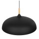 GloboStar® VALLETE BLACK 01259 Μοντέρνο Κρεμαστό Φωτιστικό Οροφής Μονόφωτο 1 x E27 Μαύρο Μεταλλικό Καμπάνα Φ60 x Y35cm GloboStar® VALLETE BLACK 01259 Μοντέρνο Κρεμαστό Φωτιστικό Οροφής Μονόφωτο 1 x E27 Μαύρο Μεταλλικό Καμπάνα Φ60 x Y35cm