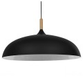 GloboStar® VALLETE BLACK 01259 Μοντέρνο Κρεμαστό Φωτιστικό Οροφής Μονόφωτο 1 x E27 Μαύρο Μεταλλικό Καμπάνα Φ60 x Y35cm GloboStar® VALLETE BLACK 01259 Μοντέρνο Κρεμαστό Φωτιστικό Οροφής Μονόφωτο 1 x E27 Μαύρο Μεταλλικό Καμπάνα Φ60 x Y35cm