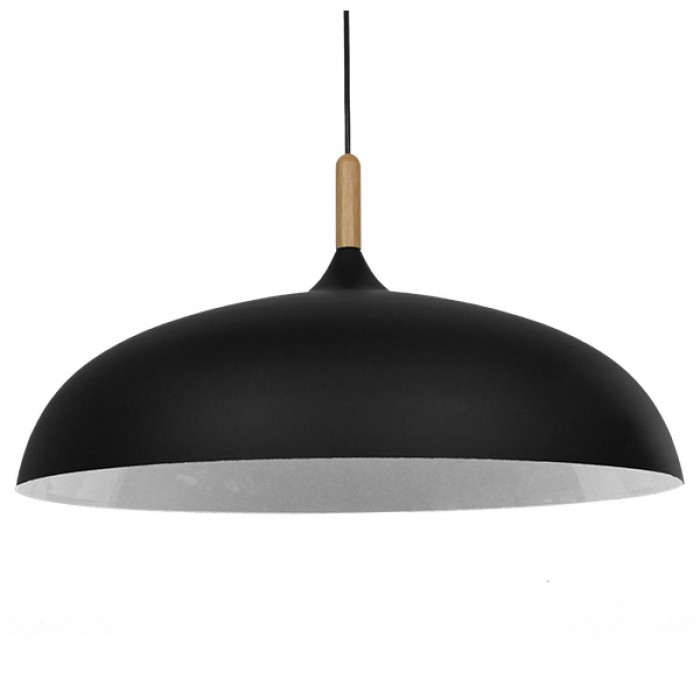 GloboStar® VALLETE BLACK 01259 Μοντέρνο Κρεμαστό Φωτιστικό Οροφής Μονόφωτο 1 x E27 Μαύρο Μεταλλικό Καμπάνα Φ60 x Y35cm GloboStar® VALLETE BLACK 01259 Μοντέρνο Κρεμαστό Φωτιστικό Οροφής Μονόφωτο 1 x E27 Μαύρο Μεταλλικό Καμπάνα Φ60 x Y35cm