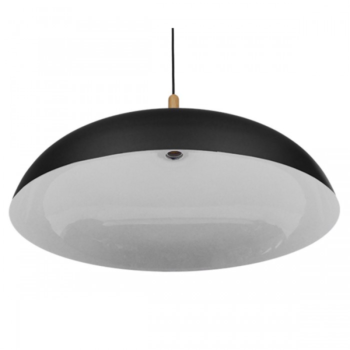 GloboStar® VALLETE BLACK 01259 Μοντέρνο Κρεμαστό Φωτιστικό Οροφής Μονόφωτο 1 x E27 Μαύρο Μεταλλικό Καμπάνα Φ60 x Y35cm GloboStar® VALLETE BLACK 01259 Μοντέρνο Κρεμαστό Φωτιστικό Οροφής Μονόφωτο 1 x E27 Μαύρο Μεταλλικό Καμπάνα Φ60 x Y35cm