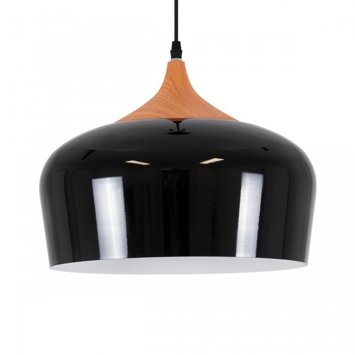 GloboStar® VILI BLACK 01261 Μοντέρνο Κρεμαστό Φωτιστικό Οροφής Μονόφωτο 1 x E27 Μαύρο Μεταλλικό Καμπάνα Φ35 x Y27cm GloboStar® VILI BLACK 01261 Μοντέρνο Κρεμαστό Φωτιστικό Οροφής Μονόφωτο 1 x E27 Μαύρο Μεταλλικό Καμπάνα Φ35 x Y27cm
