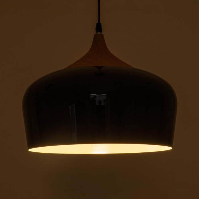 GloboStar® VILI BLACK 01261 Μοντέρνο Κρεμαστό Φωτιστικό Οροφής Μονόφωτο 1 x E27 Μαύρο Μεταλλικό Καμπάνα Φ35 x Y27cm GloboStar® VILI BLACK 01261 Μοντέρνο Κρεμαστό Φωτιστικό Οροφής Μονόφωτο 1 x E27 Μαύρο Μεταλλικό Καμπάνα Φ35 x Y27cm