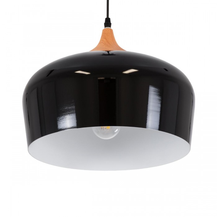 GloboStar® VILI BLACK 01261 Μοντέρνο Κρεμαστό Φωτιστικό Οροφής Μονόφωτο 1 x E27 Μαύρο Μεταλλικό Καμπάνα Φ35 x Y27cm GloboStar® VILI BLACK 01261 Μοντέρνο Κρεμαστό Φωτιστικό Οροφής Μονόφωτο 1 x E27 Μαύρο Μεταλλικό Καμπάνα Φ35 x Y27cm