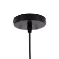 GloboStar® VILI BLACK 01261 Μοντέρνο Κρεμαστό Φωτιστικό Οροφής Μονόφωτο 1 x E27 Μαύρο Μεταλλικό Καμπάνα Φ35 x Y27cm