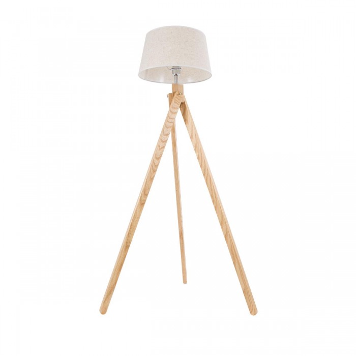 GloboStar® TRIPOD 01263 Μοντέρνο Φωτιστικό Δαπέδου Μονόφωτο 1 x E27 Μπεζ Ξύλινο Καμπάνα D40 x H143cm GloboStar® TRIPOD 01263 Μοντέρνο Φωτιστικό Δαπέδου Μονόφωτο 1 x E27 Μπεζ Ξύλινο Καμπάνα D40 x H143cm