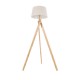 GloboStar® TRIPOD 01263 Μοντέρνο Φωτιστικό Δαπέδου Μονόφωτο 1 x E27 Μπεζ Ξύλινο Καμπάνα D40 x H143cm GloboStar® TRIPOD 01263 Μοντέρνο Φωτιστικό Δαπέδου Μονόφωτο 1 x E27 Μπεζ Ξύλινο Καμπάνα D40 x H143cm