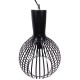 GloboStar® GOBLET DARK 01266 Μοντέρνο Κρεμαστό Φωτιστικό Οροφής Μονόφωτο Μαύρο Μεταλλικό Καμπάνα Φ38 x Y50cm