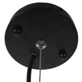 GloboStar® GOBLET DARK 01266 Μοντέρνο Κρεμαστό Φωτιστικό Οροφής Μονόφωτο Μαύρο Μεταλλικό Καμπάνα Φ38 x Y50cm