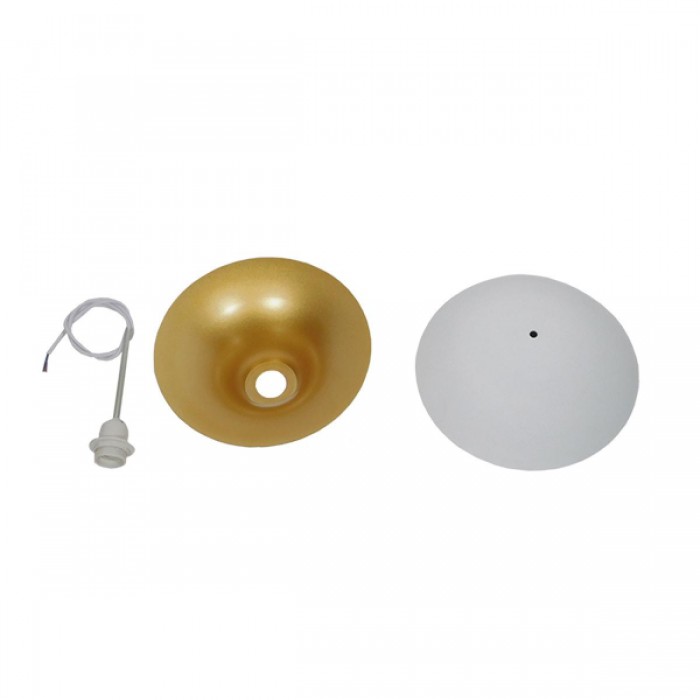 GloboStar® SEVILLE WHITE 01268 Μοντέρνο Κρεμαστό Φωτιστικό Οροφής Μονόφωτο 1 x E27 Λευκό Μεταλλικό Φ35 x 33cm