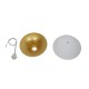 GloboStar® SEVILLE WHITE 01268 Μοντέρνο Κρεμαστό Φωτιστικό Οροφής Μονόφωτο 1 x E27 Λευκό Μεταλλικό Φ35 x 33cm