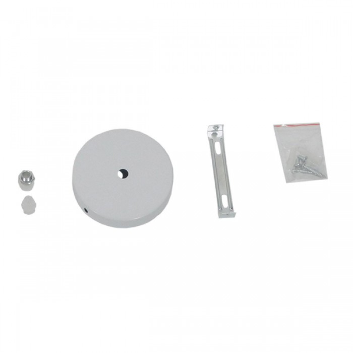 GloboStar® SEVILLE WHITE 01268 Μοντέρνο Κρεμαστό Φωτιστικό Οροφής Μονόφωτο 1 x E27 Λευκό Μεταλλικό Φ35 x 33cm