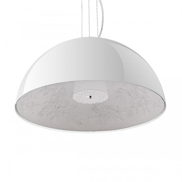 GloboStar® SERENIA WHITE 01271 Μοντέρνο Κρεμαστό Φωτιστικό Οροφής Μονόφωτο Λευκό Γύψινο Καμπάνα Φ60 x Y30cm GloboStar® SERENIA WHITE 01271 Μοντέρνο Κρεμαστό Φωτιστικό Οροφής Μονόφωτο Λευκό Γύψινο Καμπάνα Φ60 x Y30cm