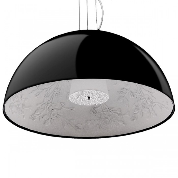 GloboStar® SERENIA BLACK 01272 Μοντέρνο Κρεμαστό Φωτιστικό Οροφής Μονόφωτο Μαύρο Γύψινο Καμπάνα Φ90 x Y45cm GloboStar® SERENIA BLACK 01272 Μοντέρνο Κρεμαστό Φωτιστικό Οροφής Μονόφωτο Μαύρο Γύψινο Καμπάνα Φ90 x Y45cm