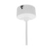 GloboStar® CANNON WHITE 01274 Μοντέρνο Κρεμαστό Φωτιστικό Οροφής Spot Μονόφωτο 1 x GU10 Λευκό Μεταλλικό Φ6 x Y20cm
