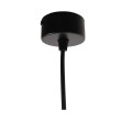 GloboStar® CANNON BLACK 01275 Μοντέρνο Κρεμαστό Φωτιστικό Οροφής Spot Μονόφωτο 1 x GU10 Μαύρο Μεταλλικό Φ6 x 20cm