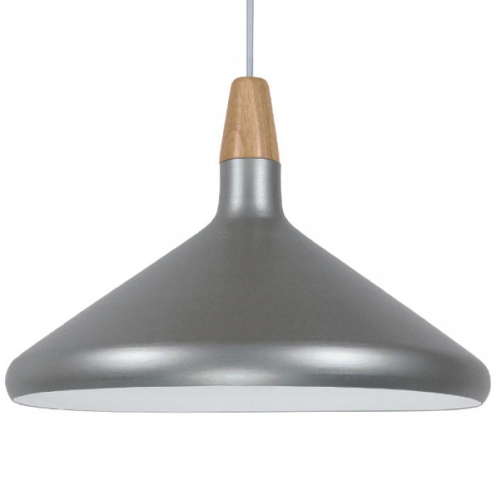 GloboStar® FELICITA 01276 Μοντέρνο Κρεμαστό Φωτιστικό Οροφής Μονόφωτο Ασημί Μεταλλικό Καμπάνα Φ39 x Y22cm GloboStar® FELICITA 01276 Μοντέρνο Κρεμαστό Φωτιστικό Οροφής Μονόφωτο Ασημί Μεταλλικό Καμπάνα Φ39 x Y22cm