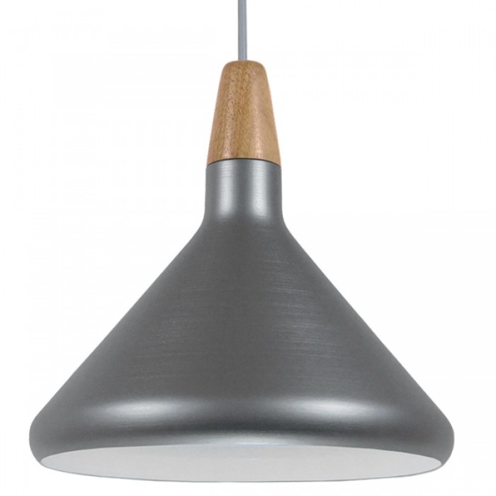 GloboStar® PIROZZI 01277 Μοντέρνο Κρεμαστό Φωτιστικό Οροφής Μονόφωτο Ασημί Μεταλλικό Καμπάνα Φ27 x Y20cm GloboStar® PIROZZI 01277 Μοντέρνο Κρεμαστό Φωτιστικό Οροφής Μονόφωτο Ασημί Μεταλλικό Καμπάνα Φ27 x Y20cm