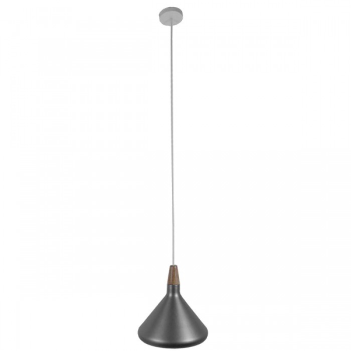 GloboStar® PIROZZI 01277 Μοντέρνο Κρεμαστό Φωτιστικό Οροφής Μονόφωτο Ασημί Μεταλλικό Καμπάνα Φ27 x Y20cm GloboStar® PIROZZI 01277 Μοντέρνο Κρεμαστό Φωτιστικό Οροφής Μονόφωτο Ασημί Μεταλλικό Καμπάνα Φ27 x Y20cm