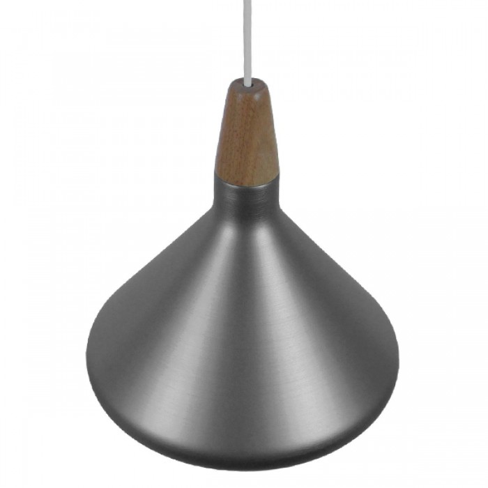 GloboStar® PIROZZI 01277 Μοντέρνο Κρεμαστό Φωτιστικό Οροφής Μονόφωτο Ασημί Μεταλλικό Καμπάνα Φ27 x Y20cm GloboStar® PIROZZI 01277 Μοντέρνο Κρεμαστό Φωτιστικό Οροφής Μονόφωτο Ασημί Μεταλλικό Καμπάνα Φ27 x Y20cm