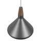 GloboStar® PIROZZI 01277 Μοντέρνο Κρεμαστό Φωτιστικό Οροφής Μονόφωτο Ασημί Μεταλλικό Καμπάνα Φ27 x Y20cm GloboStar® PIROZZI 01277 Μοντέρνο Κρεμαστό Φωτιστικό Οροφής Μονόφωτο Ασημί Μεταλλικό Καμπάνα Φ27 x Y20cm