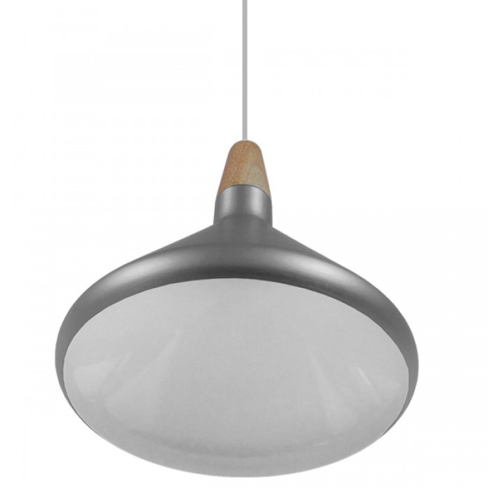 GloboStar® PIROZZI 01277 Μοντέρνο Κρεμαστό Φωτιστικό Οροφής Μονόφωτο Ασημί Μεταλλικό Καμπάνα Φ27 x Y20cm GloboStar® PIROZZI 01277 Μοντέρνο Κρεμαστό Φωτιστικό Οροφής Μονόφωτο Ασημί Μεταλλικό Καμπάνα Φ27 x Y20cm