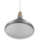 GloboStar® PIROZZI 01277 Μοντέρνο Κρεμαστό Φωτιστικό Οροφής Μονόφωτο Ασημί Μεταλλικό Καμπάνα Φ27 x Y20cm GloboStar® PIROZZI 01277 Μοντέρνο Κρεμαστό Φωτιστικό Οροφής Μονόφωτο Ασημί Μεταλλικό Καμπάνα Φ27 x Y20cm