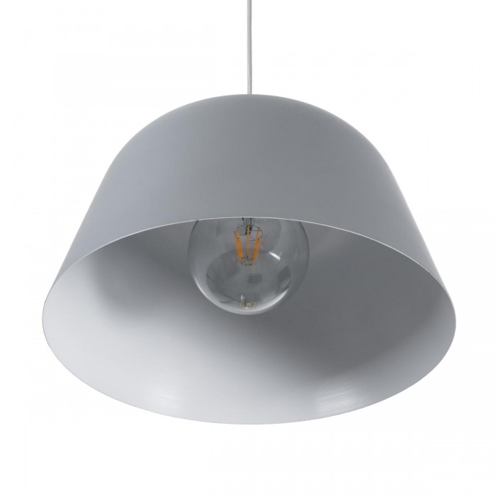 GloboStar® WESTVALE 01282 Μοντέρνο Κρεμαστό Φωτιστικό Οροφής Μονόφωτο 1 x E27 Γκρί Μεταλλικό Καμπάνα Φ40 x Y24cm GloboStar® WESTVALE 01282 Μοντέρνο Κρεμαστό Φωτιστικό Οροφής Μονόφωτο 1 x E27 Γκρί Μεταλλικό Καμπάνα Φ40 x Y24cm