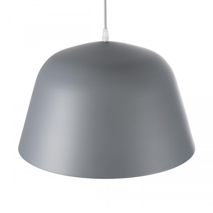 GloboStar® WESTVALE 01282 Μοντέρνο Κρεμαστό Φωτιστικό Οροφής Μονόφωτο 1 x E27 Γκρί Μεταλλικό Καμπάνα Φ40 x Y24cm GloboStar® WESTVALE 01282 Μοντέρνο Κρεμαστό Φωτιστικό Οροφής Μονόφωτο 1 x E27 Γκρί Μεταλλικό Καμπάνα Φ40 x Y24cm