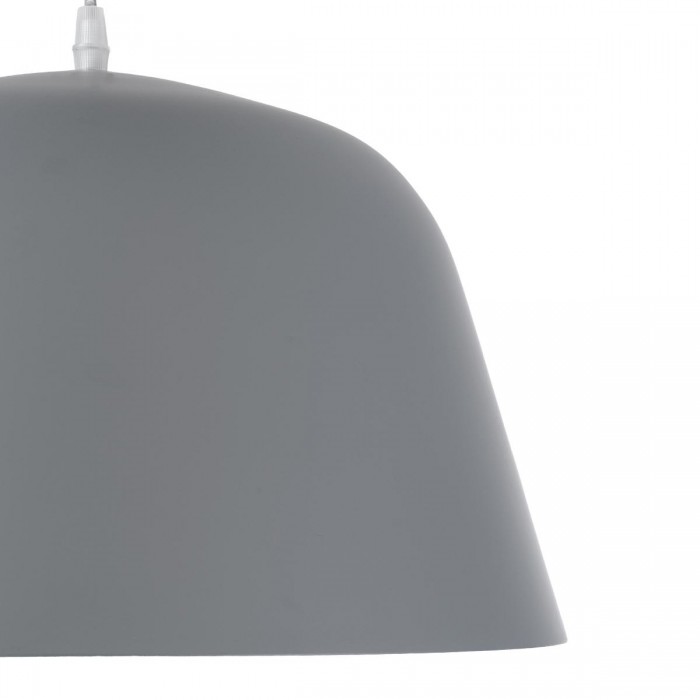 GloboStar® WESTVALE 01282 Μοντέρνο Κρεμαστό Φωτιστικό Οροφής Μονόφωτο 1 x E27 Γκρί Μεταλλικό Καμπάνα Φ40 x Y24cm GloboStar® WESTVALE 01282 Μοντέρνο Κρεμαστό Φωτιστικό Οροφής Μονόφωτο 1 x E27 Γκρί Μεταλλικό Καμπάνα Φ40 x Y24cm